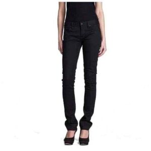 Tory Burch Super Skinny Black Mid Rise Jeans